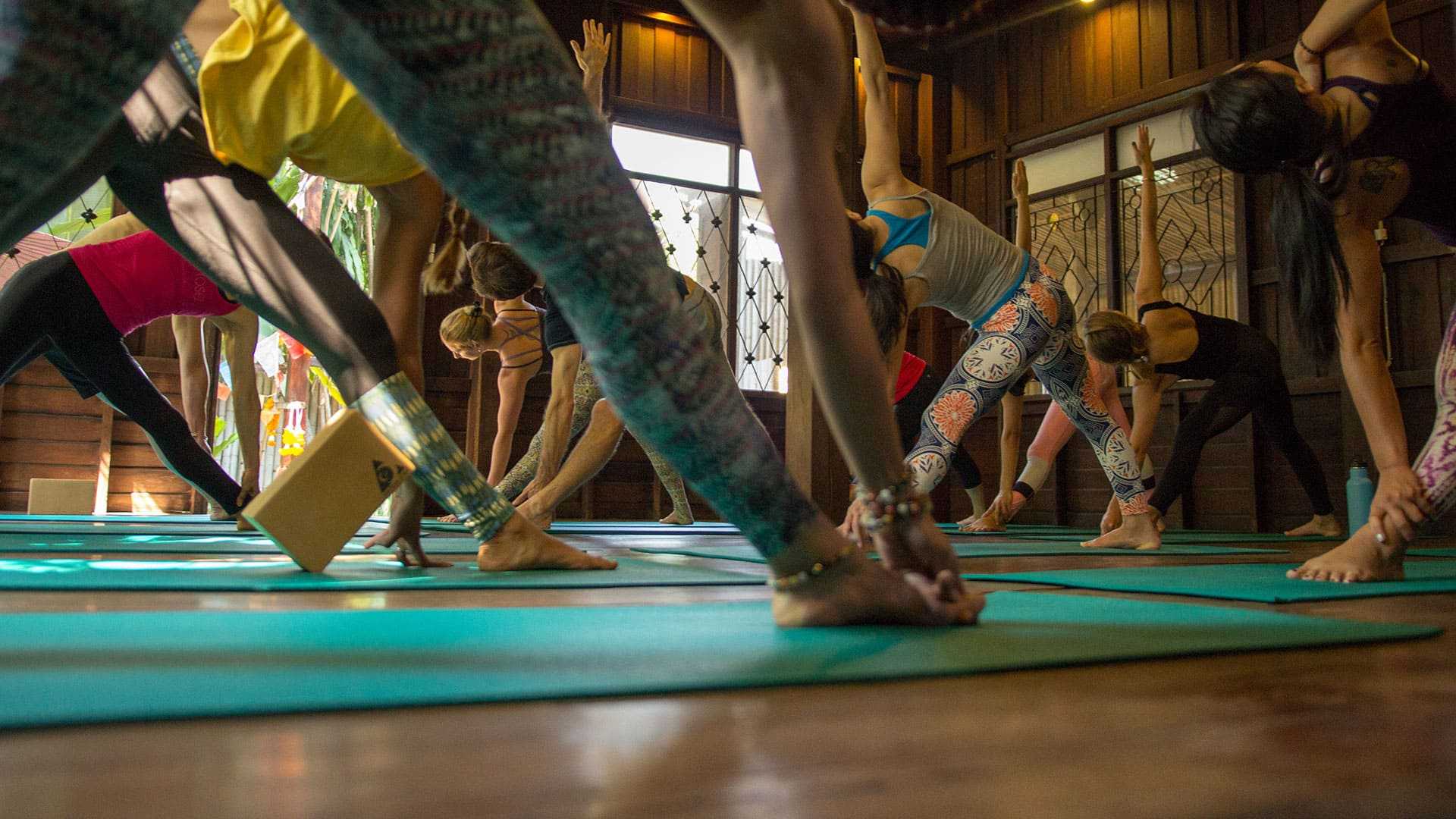 Yoga classes at Wild Rose Yoga Studio in Chiang Mai Thailand are taught by an experienced team of yoga teachers and available seven days a week.