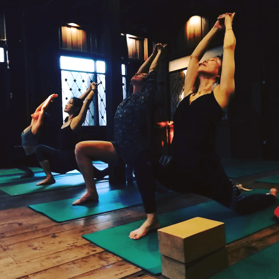 Evening Vinyasa drop-in class yoga chiang mai wild rose yoga