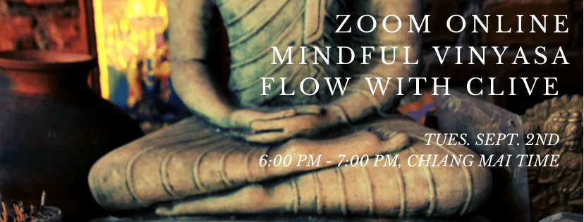 Zoom Online Yoga Class Mindful Vinyasa Flow with Clive