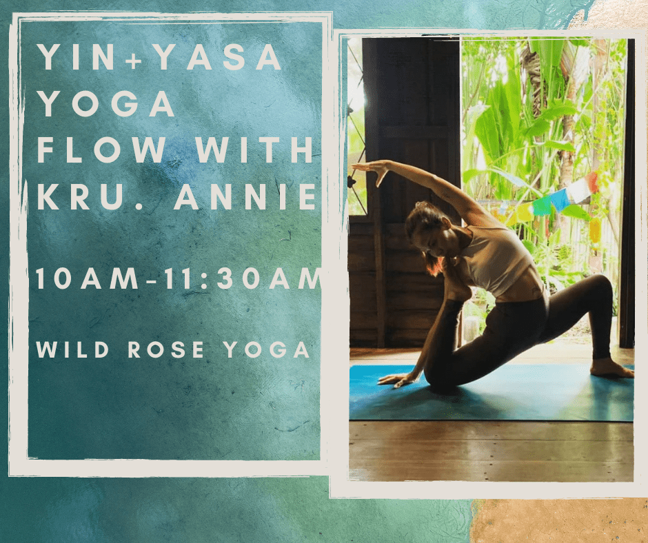 Yin+Yasa with teacher Annie WIld Rose Yoga Chiang Mai Thailand Yoga