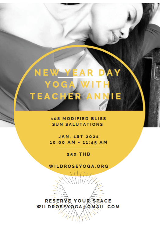 New Year Day Yoga Class 108 Modified Sun Salutations with teacher Annie