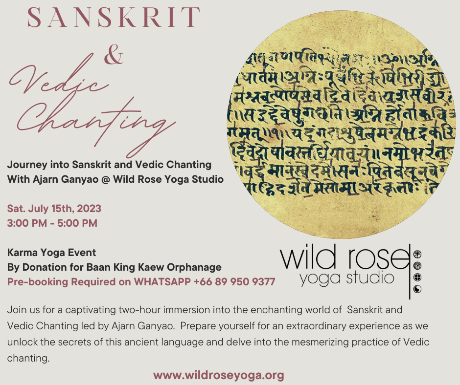 Journey into Sanskrit & Vedic Chanting – Karma Yoga Event